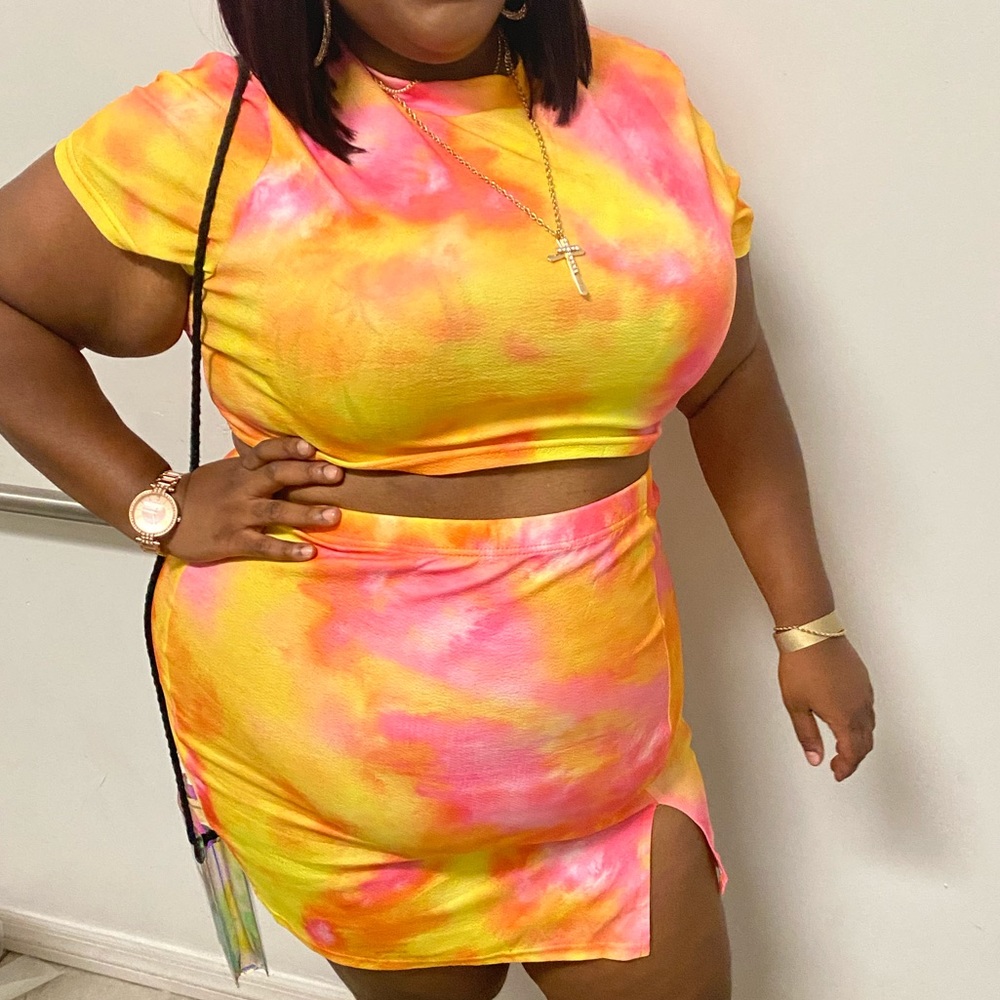 2 piece tie dye set